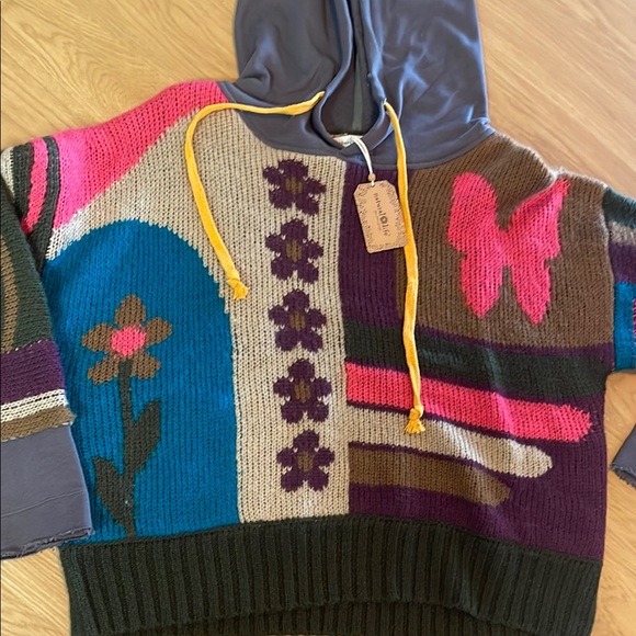 NATURAL LIFE Sweaters - NATURAL LIFE Multicolor Cowl Neck Sweater